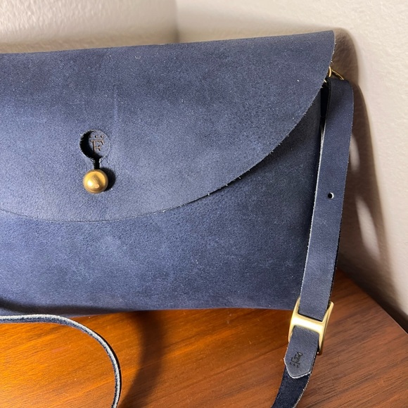 Form Function Form Penney Clutch Latigo Baltic Blue Suede Leather - Picture 4 of 15